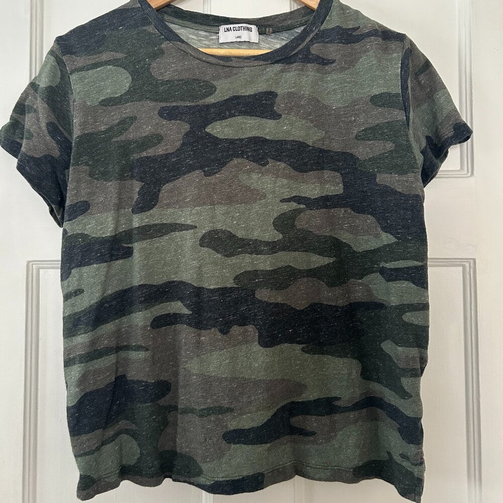 LNA Clothing Camo Tshirt Size Large